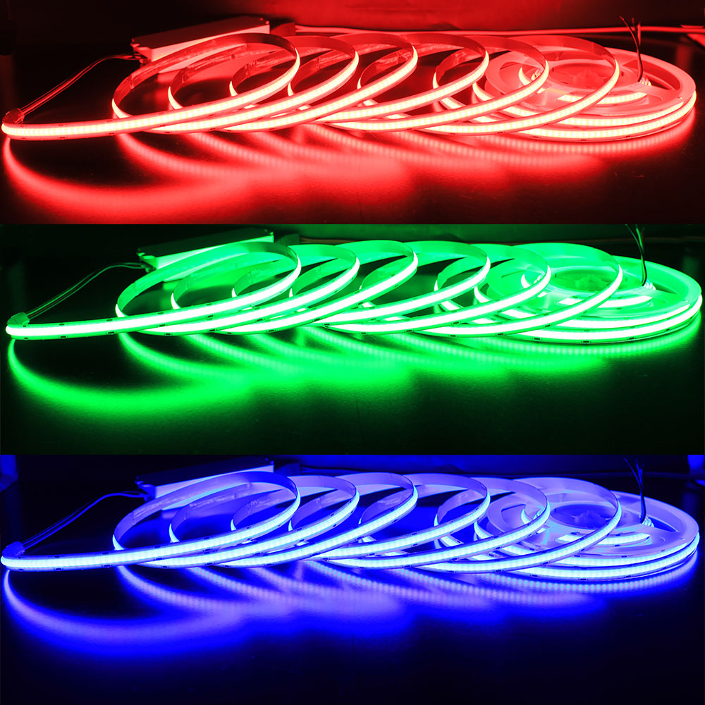 12/24V COB Light RGB LED Strip Color Changing 576LEDs/m